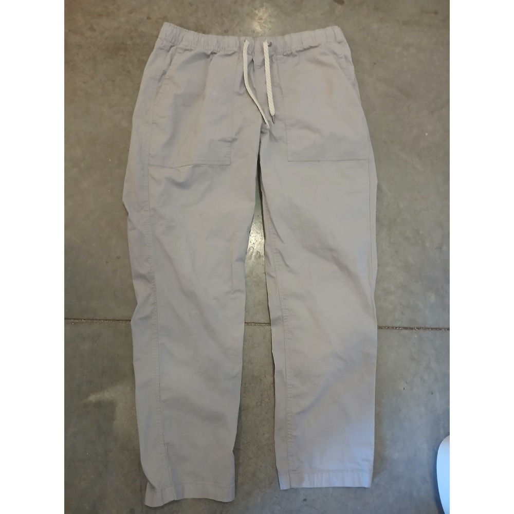 Vuori Pants Mens L Gray Organic Cotton Stretch Ripstop Climber V461